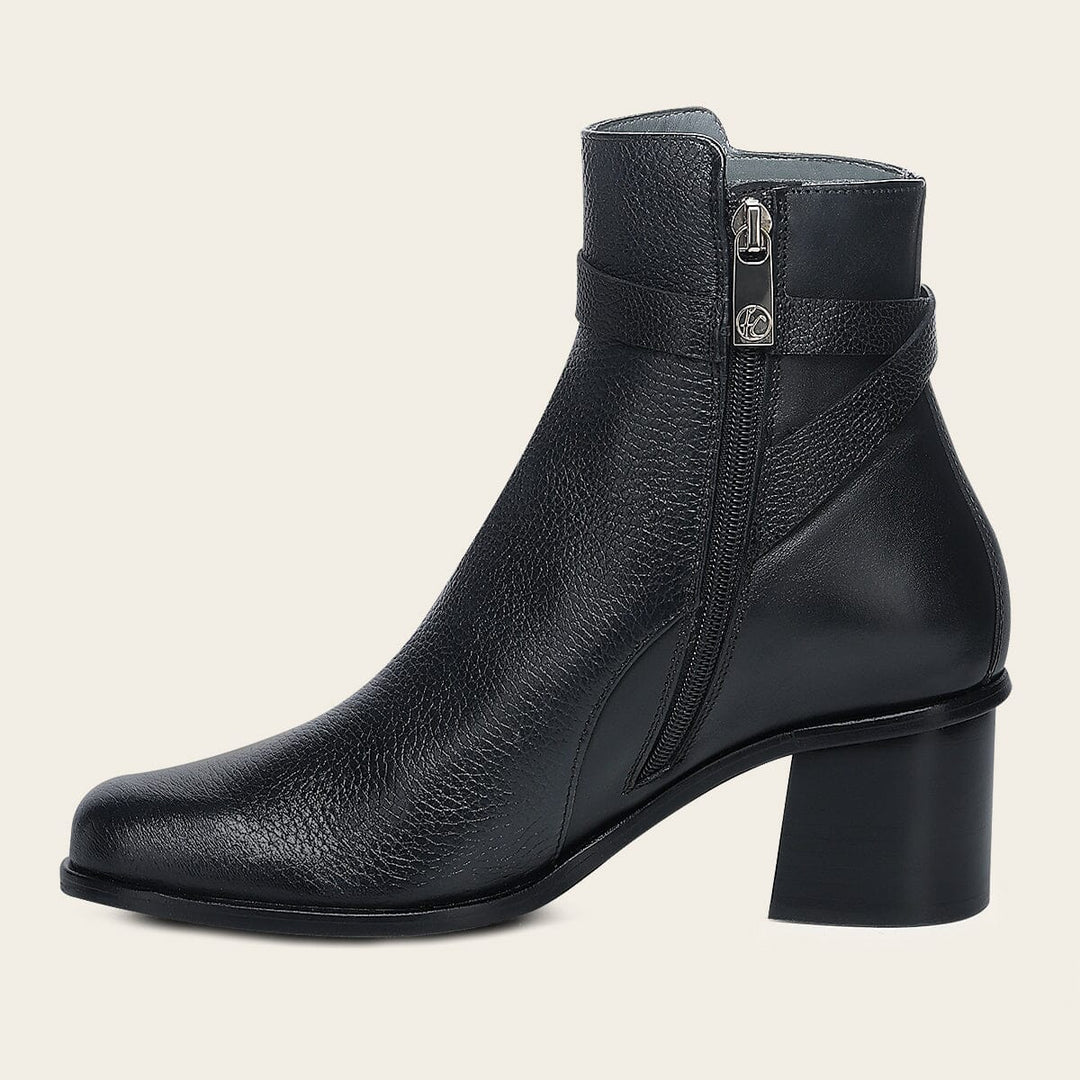 Botín de vestir en piel genuina de venado para dama Botas y Botines 