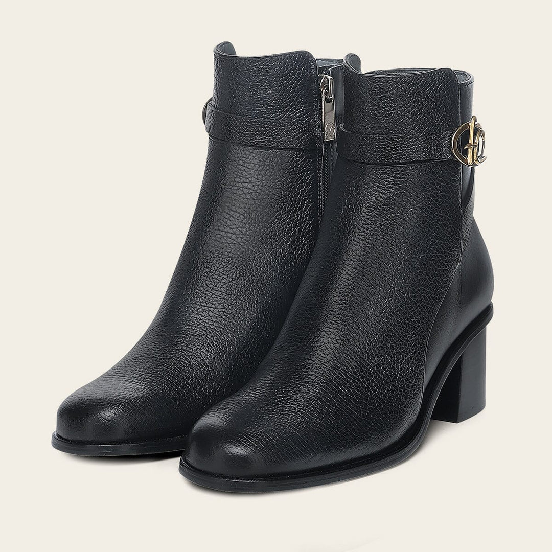 Botín de vestir en piel genuina de venado para dama Botas y Botines 