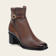 Botín de vestir en piel genuina de venado para dama Botas y Botines 