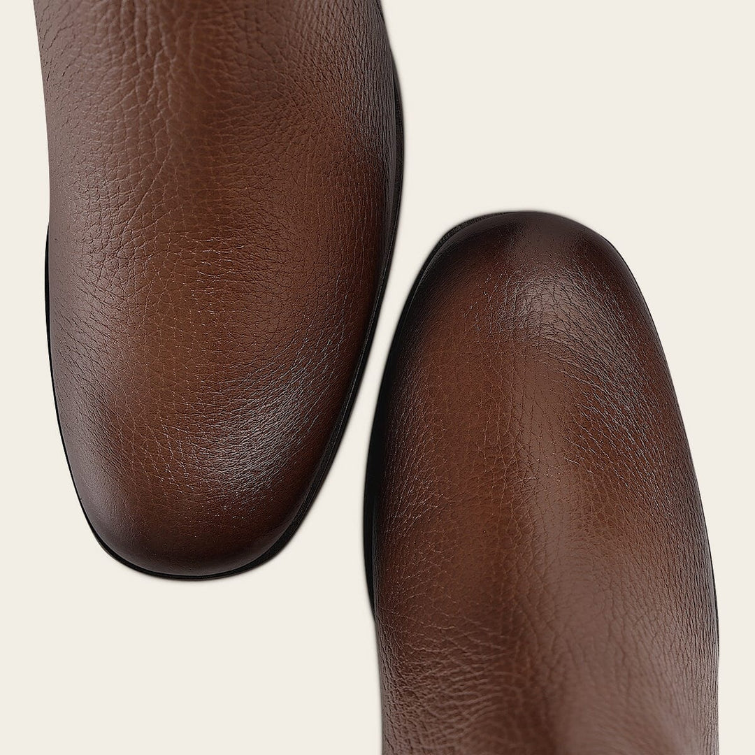 Botín de vestir en piel genuina de venado para dama Botas y Botines 