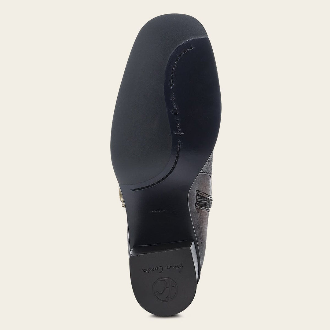 Botín de vestir en piel genuina de venado para dama Botas y Botines 