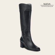 Bota de vestir en piel genuina de pitón para dama Botas y Botines 