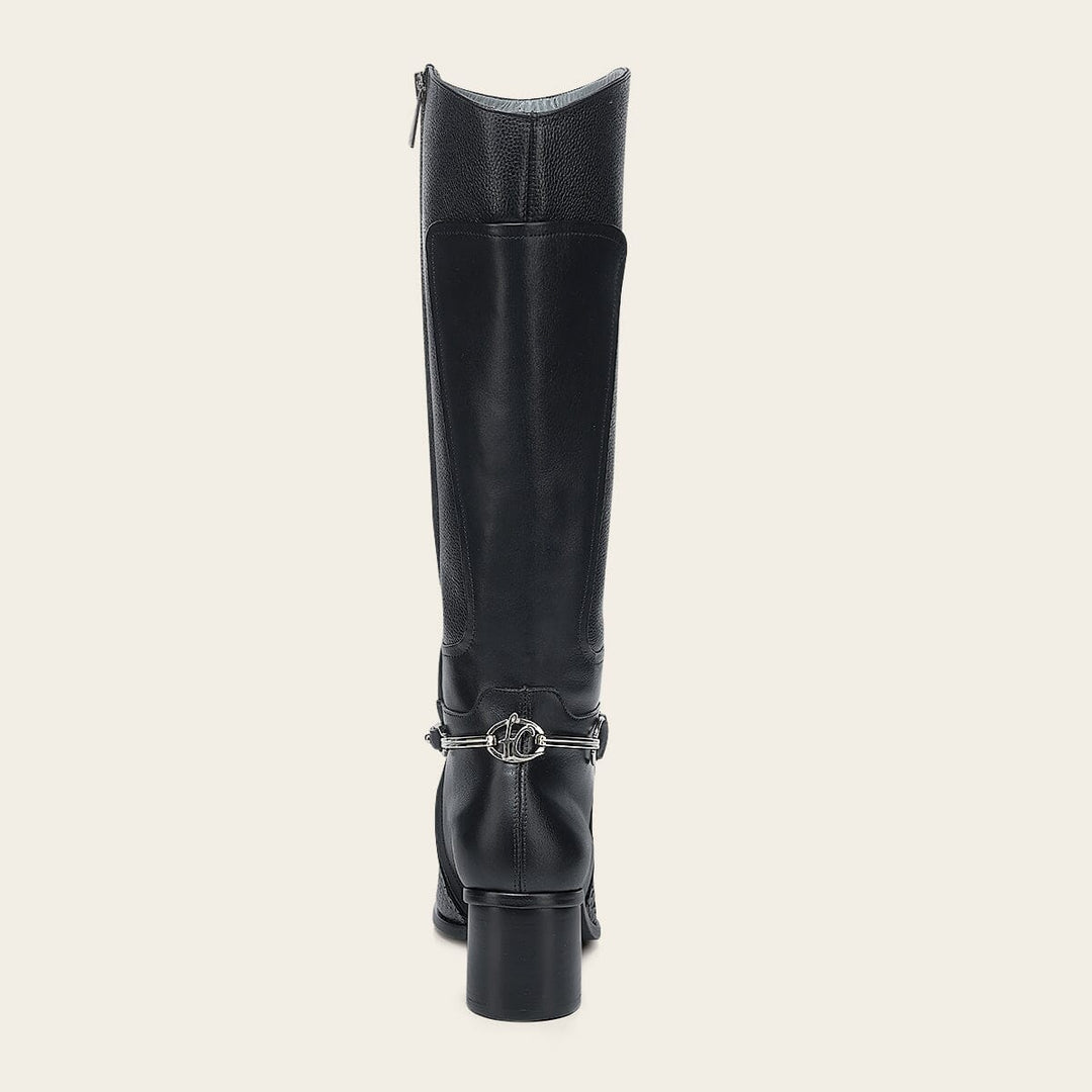 Bota de vestir en piel genuina de pitón para dama Botas y Botines 