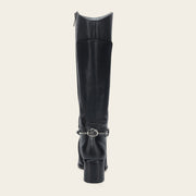 Bota de vestir en piel genuina de pitón para dama Botas y Botines 