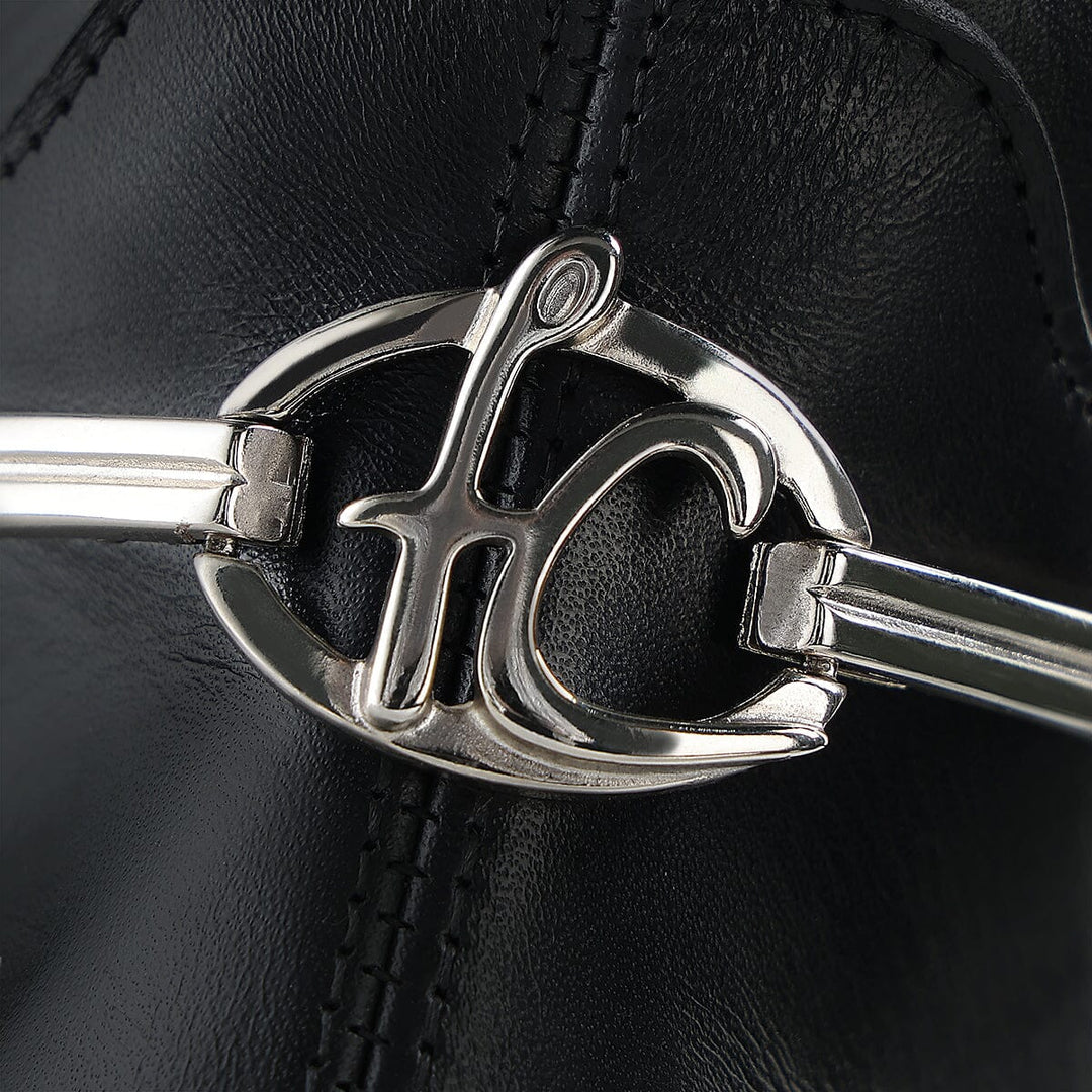 Bota de vestir en piel genuina de pitón para dama Botas y Botines 