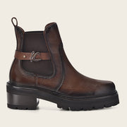 Bota casual en piel genuina de venado para dama Botas y Botines 