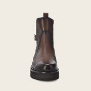 Bota casual en piel genuina de venado para dama Botas y Botines 