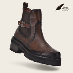 Bota casual en piel genuina de venado para dama Botas y Botines 
