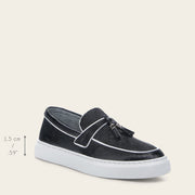 Mocasín en piel genuina de mantarraya para dama Zapatos 