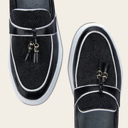 Mocasín en piel genuina de mantarraya para dama Zapatos 