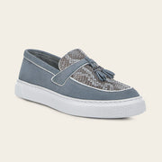 Mocasín en piel genuina de pitón para dama Zapatos 