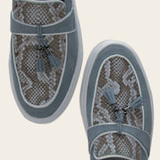 Mocasín en piel genuina de pitón para dama Zapatos 