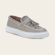 Mocasín en piel genuina de pitón para dama Zapatos 