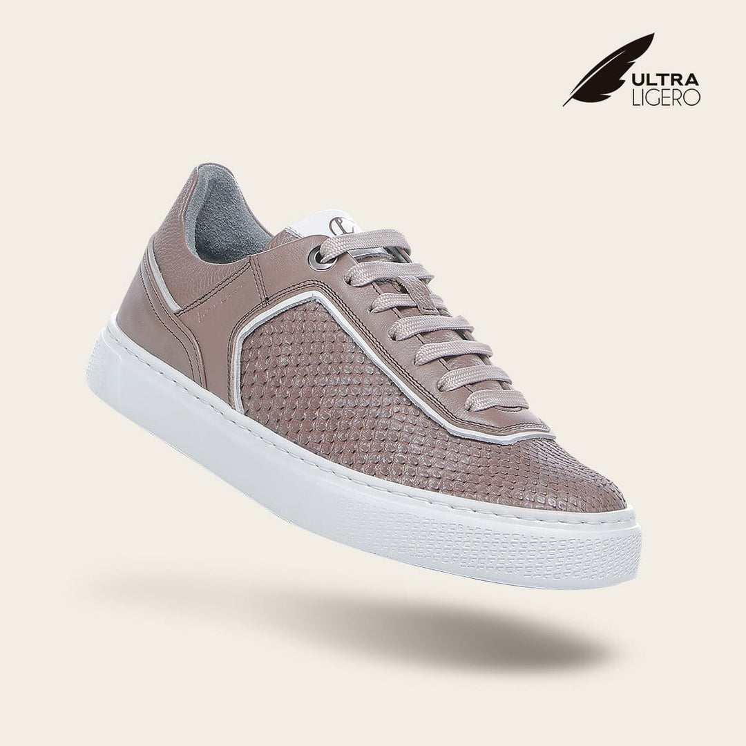 Tenis en piel genuina de pitón para dama Tenis 