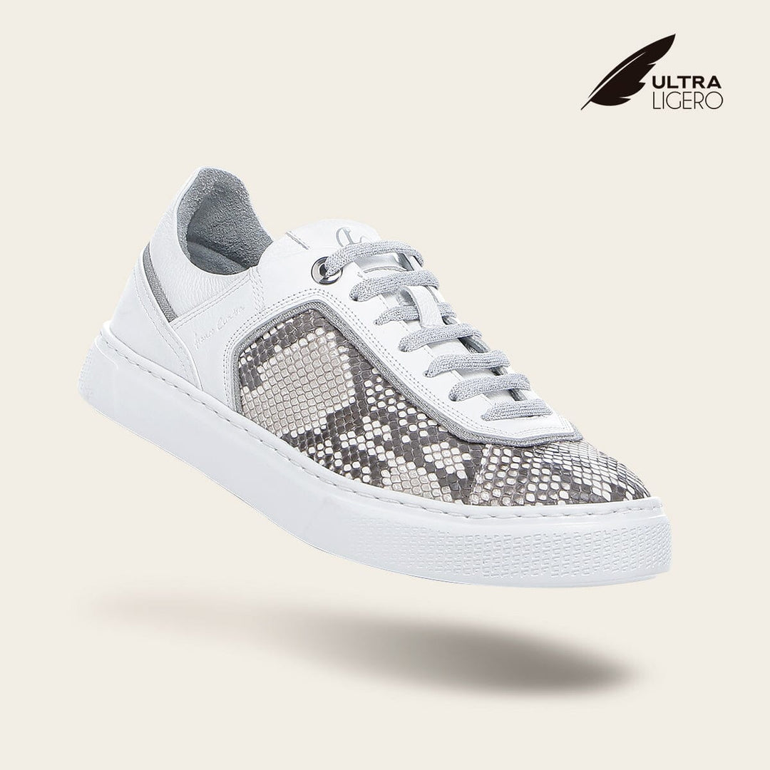 Tenis en piel genuina de pitón para dama Tenis 