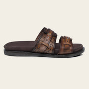 Sandalia en piel genuina para dama Sandalia 