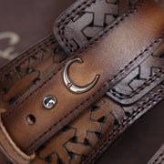 Sandalia en piel genuina para dama Sandalia 