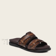 Sandalia en piel genuina para dama Sandalia 