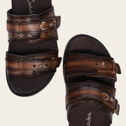 Sandalia en piel genuina para dama Sandalia 