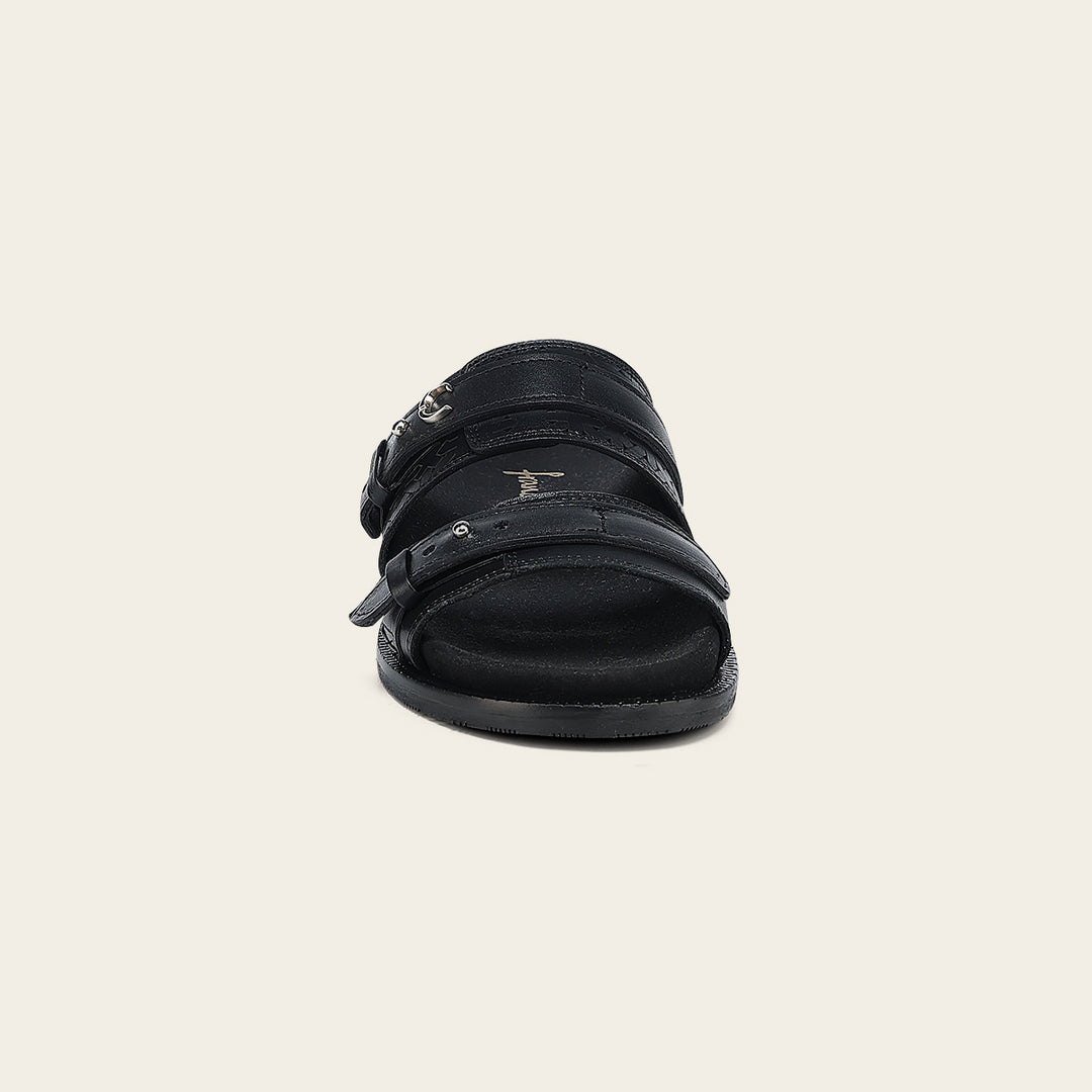 Sandalia en piel genuina de ternera para dama