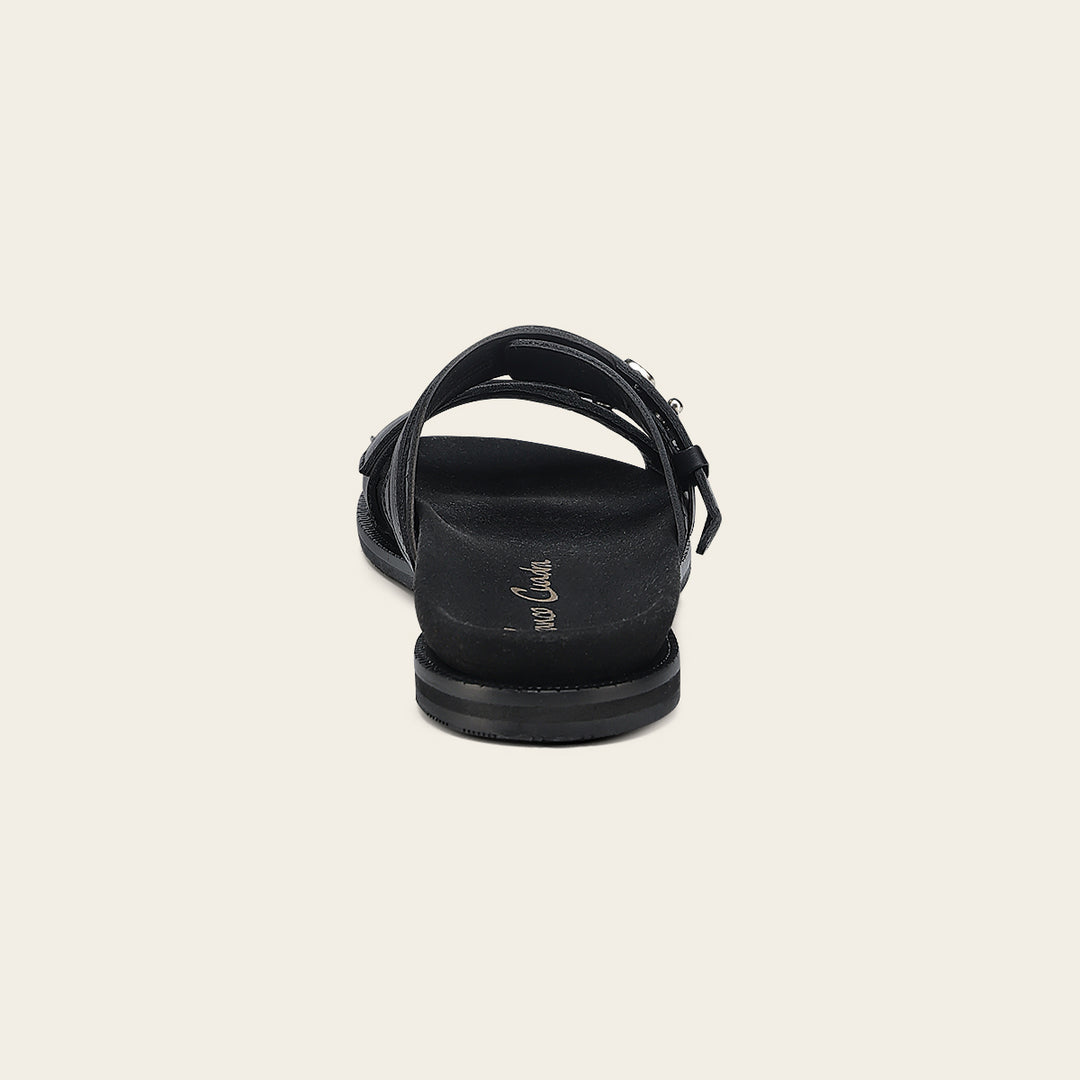 Sandalia en piel genuina de ternera para dama