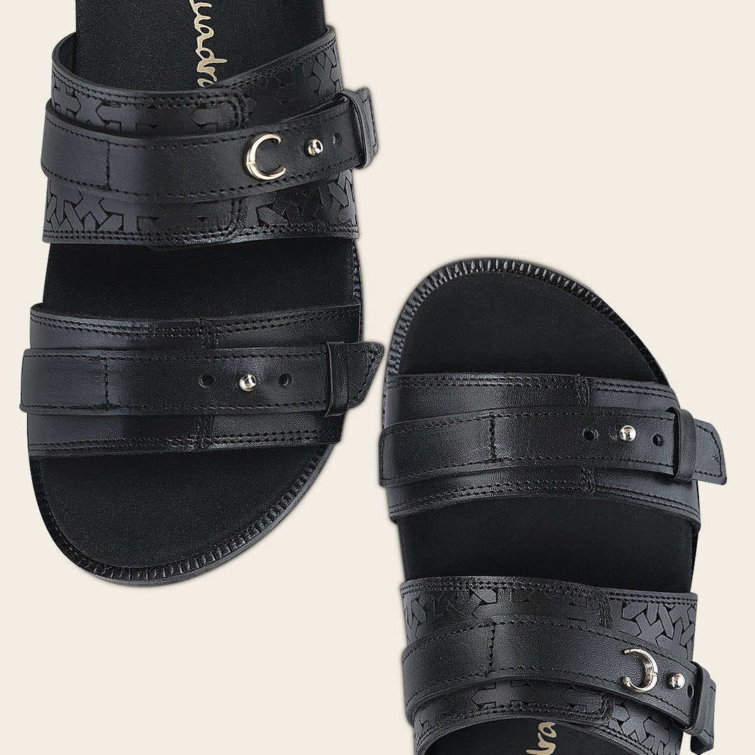 Sandalia en piel genuina de ternera para dama