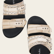 Sandalia en piel genuina para dama Sandalia 