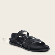 Sandalia en piel genuina de mantarraya para dama Sandalia 