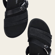 Sandalia en piel genuina de mantarraya para dama Sandalia 