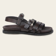 Sandalia en piel genuina de pitón para dama Sandalia 