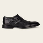 Calzado monkstrap en piel genuina de venado Zapatos 