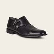 Calzado monkstrap en piel genuina de venado Zapatos 