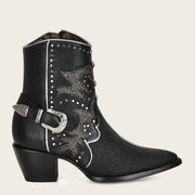 Botín western fashion en piel genuina de mantarraya para dama Botas y Botines 