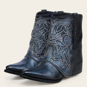 Botín casual en piel genuina para dama Botas y Botines 