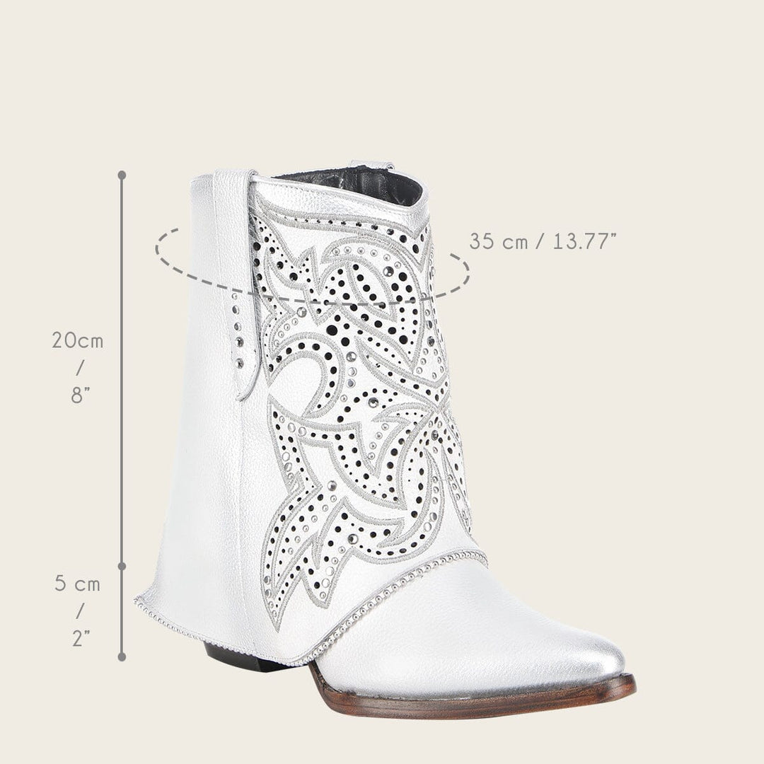 Botín casual en piel genuina para dama Botas y Botines 