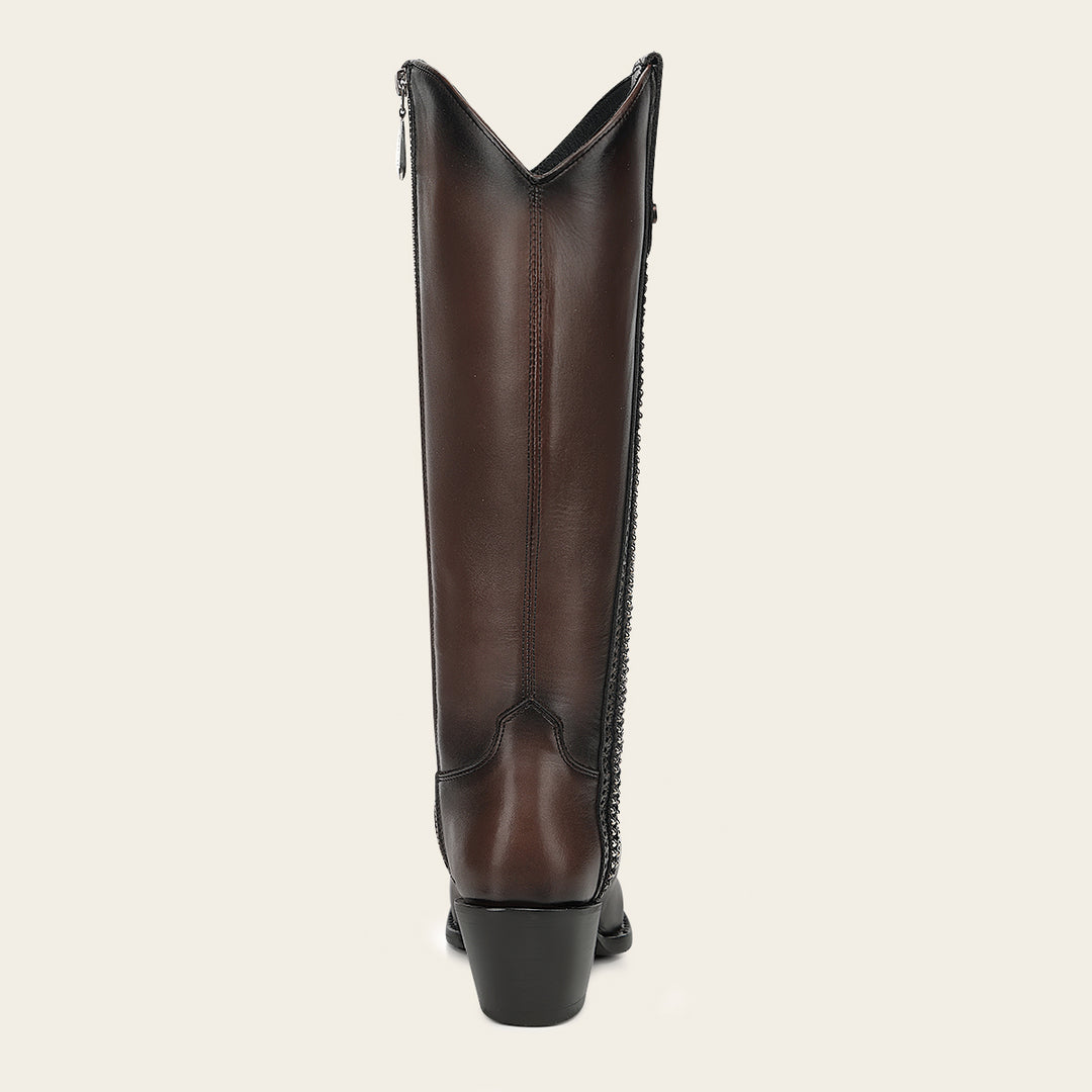 Bota tradicional en piel genuina para dama