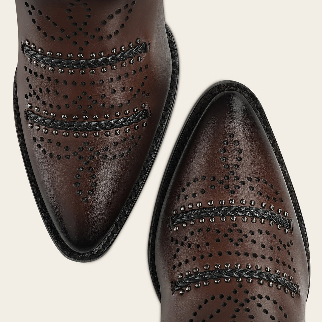 Bota tradicional en piel genuina para dama