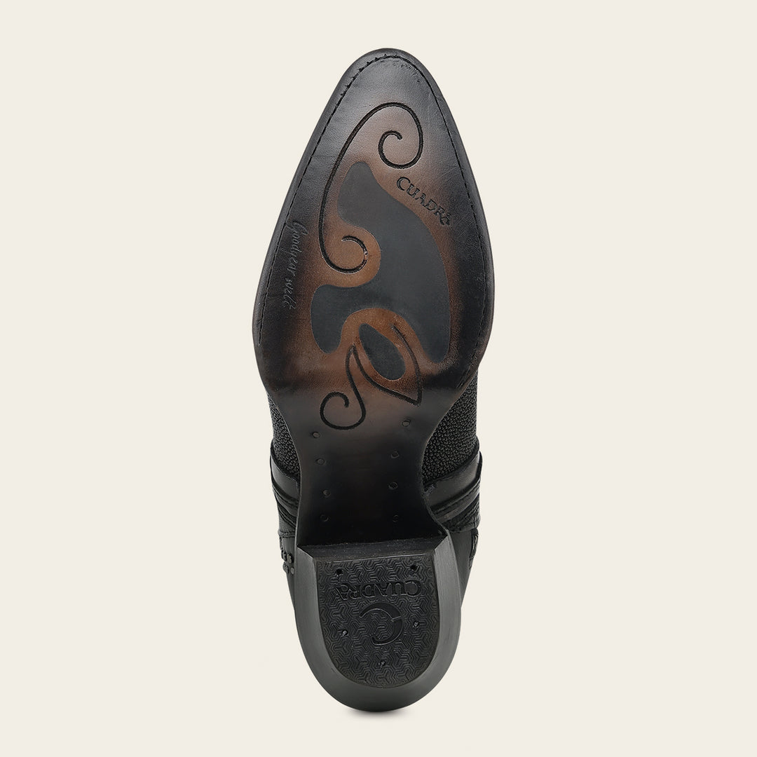 Bota Vaquera en piel genuina de mantarraya para dama