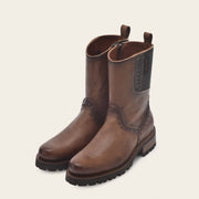 Bota urbana en piel genuina de venado Botas y Botines 