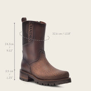 Bota urbana en piel genuina de tiburón para caballero Botas y Botines 