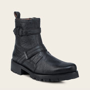 Botín urbano en piel genuina de avestruz para caballero Botas y Botines 