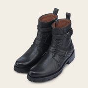 Botín urbano en piel genuina de avestruz para caballero Botas y Botines 