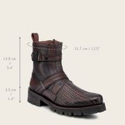 Botín urbano en piel genuina de toro para caballero Botas y Botines 