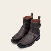 Botín urbano en piel genuina de toro para caballero Botas y Botines 