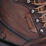 Botín urbano en piel genuina de venado para caballero Botas y Botines 