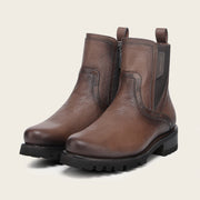 Botín urbano en piel genuina de venado italiano para Caballero Botas y Botines 