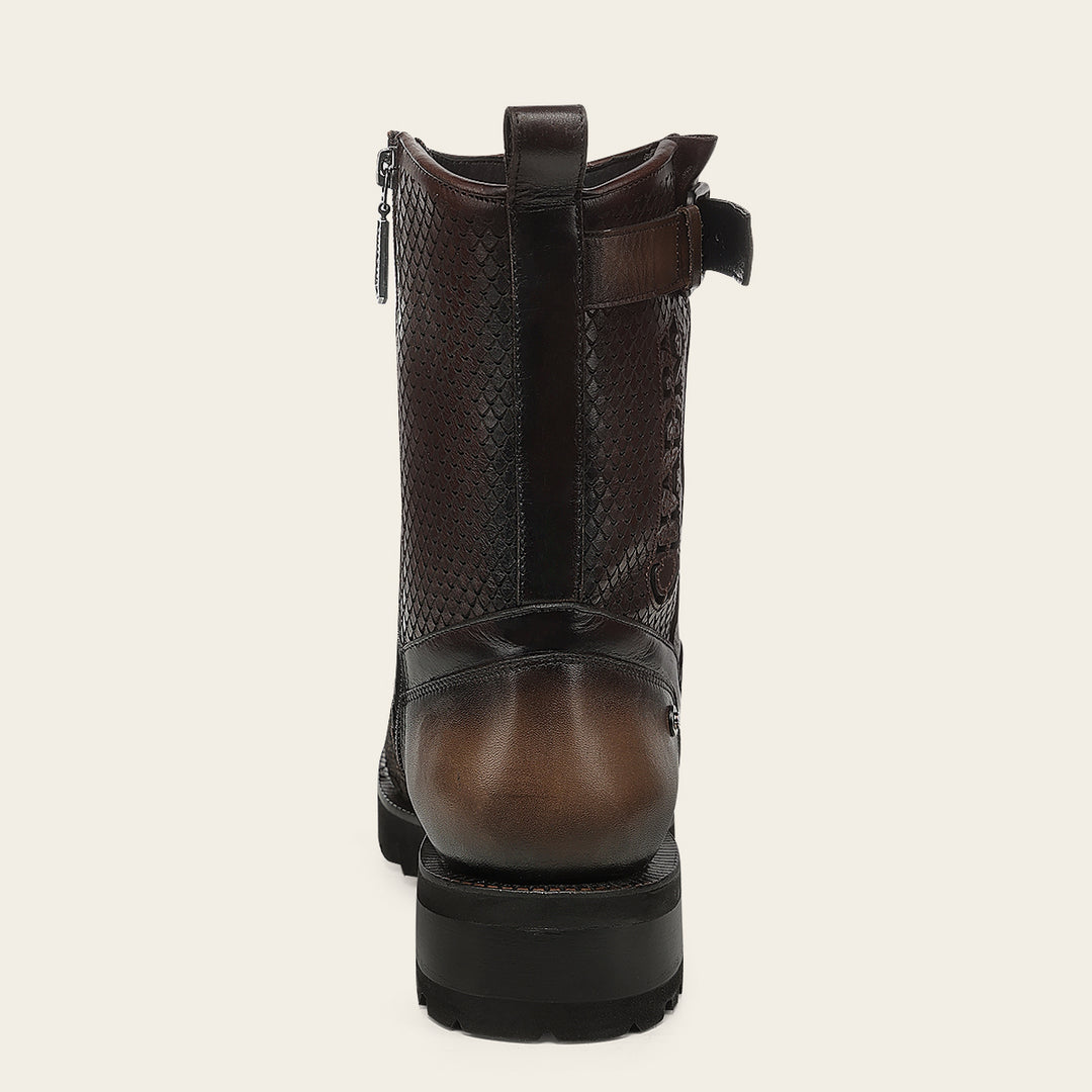 Bota urbana en piel genuina para caballero