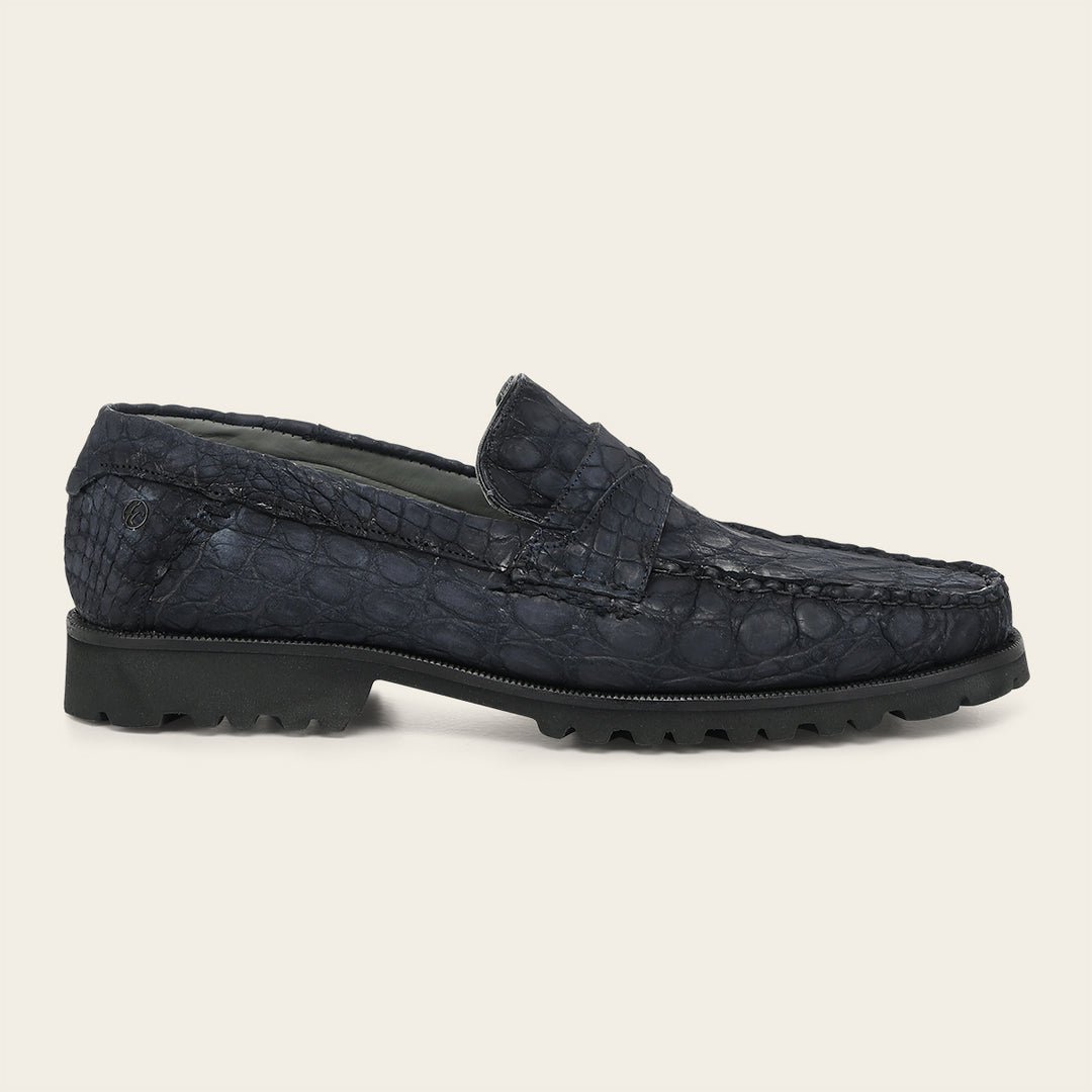 Loafer en piel de caimán para caballero