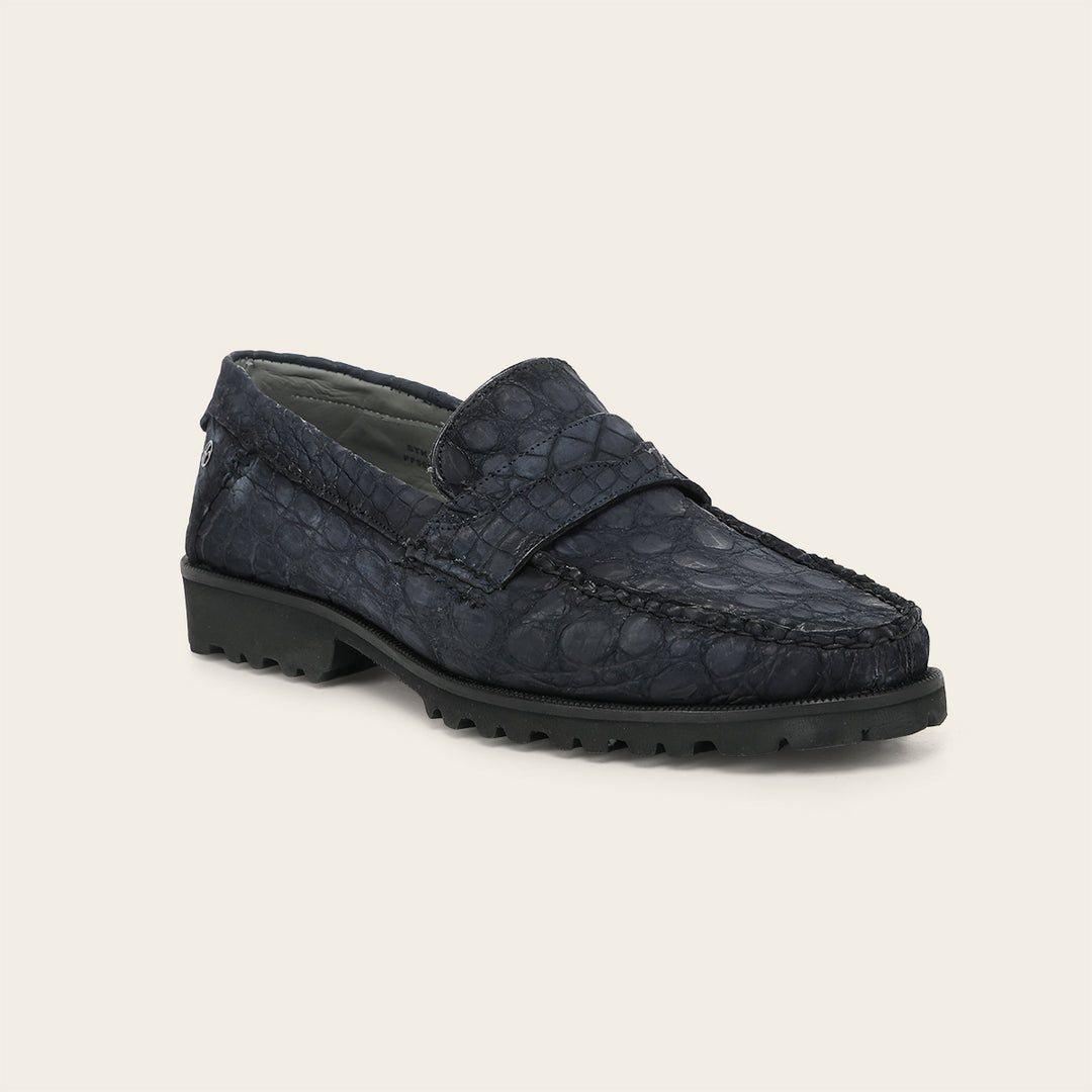 Loafer en piel de caimán para caballero