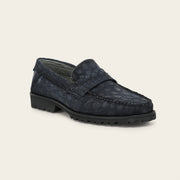 Loafer en piel de caimán para caballero